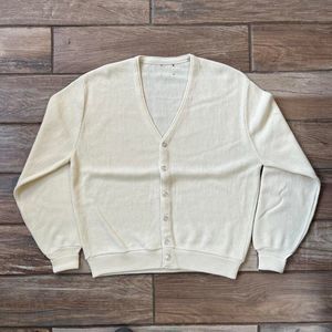 vintage white cardigan size xl 6916